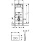 Система инсталляции для унитазов Geberit Duofix UP100 458.103.00.1 с кнопкой хром, бачок 3/6 л, 50x13.5x112 см