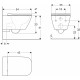 Унитаз подвесной Geberit Smyle Square белый, прямоугольный, 35x54 см