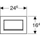 Кнопка смыва Geberit Sigma 30 115.893.14.1 черный матовый / хром глянцевый механическая,  в стиле hi-tech