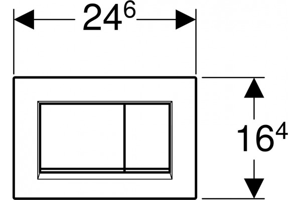 Кнопка смыва Geberit Sigma 30 115.883.14.1 черный матовый / хром глянцевый механическая,  в стиле hi-tech
