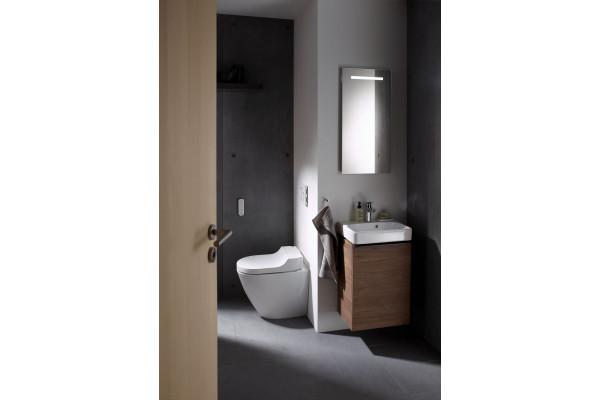 Унитаз приставной Geberit AquaClean Tuma Comfort 146.310.11.1 альпийский белый овальный, 36x52.3 см