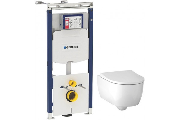 Комплект Geberit icon T54 Rimfree 500.362.TC.I цвет белый,  в современном стиле