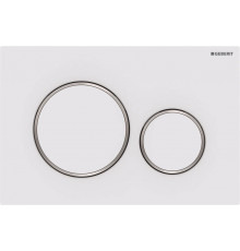 Кнопка смыва Geberit Sigma 20 115.882.JT.1 белый матовый / хром глянцевый механическая,  в стиле hi-tech