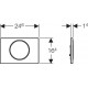 Кнопка смыва Geberit Sigma 10 115.758.14.5 черный матовый / хром глянцевый механическая,  в стиле hi-tech