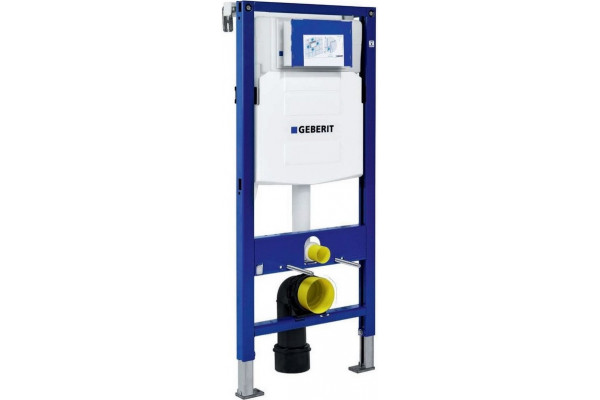 Система инсталляции для унитазов Geberit Duofix UP320 111.300.00.5 с белой кнопкой смыва и креплениями, 50x16.5x112 см,  в стиле hi-tech