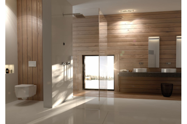 Душевой лоток Geberit CleanLine 152.450.00.1 в пол около стены, выпуск боковой