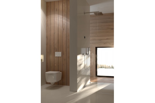 Душевой лоток Geberit CleanLine 152.450.00.1 в пол около стены, выпуск боковой