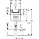 Смывной бачок скрытого монтажа Geberit Sigma 12 UP320 109.300.00.5 с переходником для колена смыва, 44x12x108 см