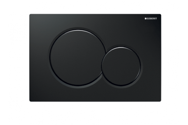 Кнопка смыва Geberit Sigma 01 черная механическая