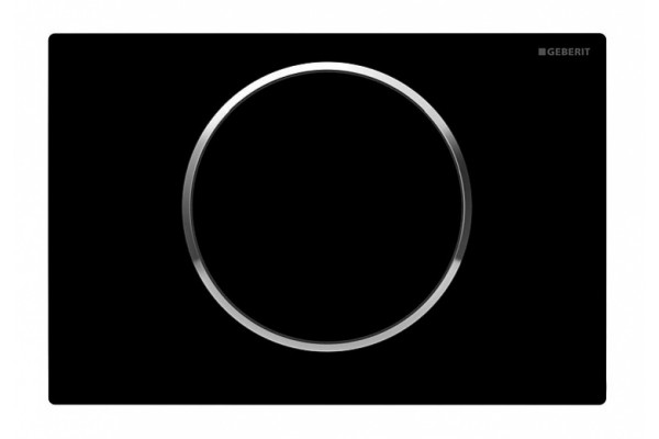 Кнопка смыва Geberit Sigma 10 черный / хром механическая