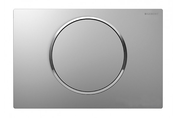 Кнопка смыва Geberit Sigma 10 хром матовый / хром механическая
