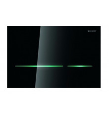 Кнопка смыва Geberit Sigma 80 черное стекло (бесконтактная) сенсорная
