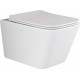 Комплект 3 в 1 инсталляция Geberit Duofix UP100 + Унитаз подвесной Ceramica Nova Metric Rimless CN3007 + кнопка хром матовый в современном стиле