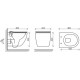Комплект 3 в 1 инсталляция Geberit Duofix UP100 + Унитаз подвесной Ceramica Nova Forma CN3009 + кнопка хром матовый в современном стиле