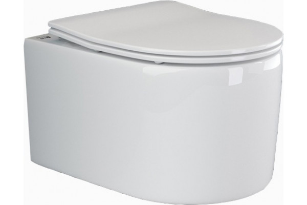 Комплект 3 в 1 инсталляция Geberit Duofix UP100 + Унитаз подвесной Ceramica Nova Moments CN3003 + кнопка хром матовый в современном стиле