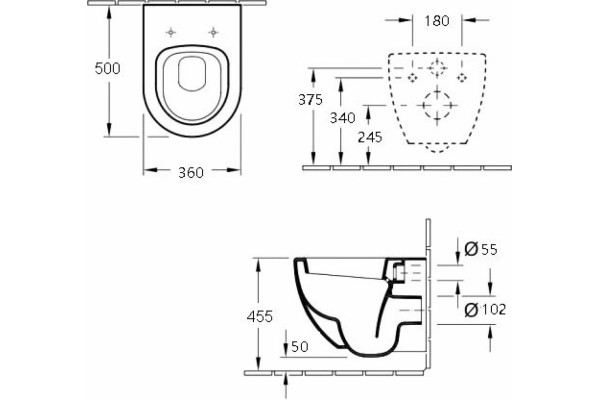 Комплект 3 в 1 инсталляция Geberit Duofix UP100 + Унитаз подвесной Esbano Lotus ESUPLOTUW + кнопка хром матовый в современном стиле