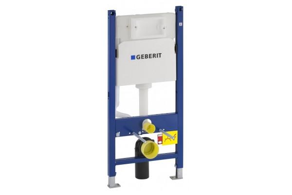 Комплект 3 в 1 инсталляция Geberit Duofix + унитаз WeltWasser Gelbach 004 GL-WT + кнопка хром Delta01 в современном стиле