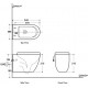 Комплект 3 в 1 инсталляция Geberit Duofix Delta + Унитаз подвесной Aquanet Cetus 287008 + кнопка белая в современном стиле