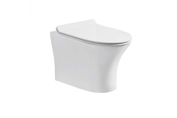 Комплект 3 в 1 инсталляция Geberit Duofix Delta + Подвесной безободковый унитаз Cerutti Spa Bernina aria CT7191 + кнопка хром в современном стиле