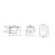 Комплект 3 в 1 инсталляция Geberit Duofix Delta + Подвесной унитаз Cerutti Spa Arno Aria CT7839 + кнопка хром в современном стиле
