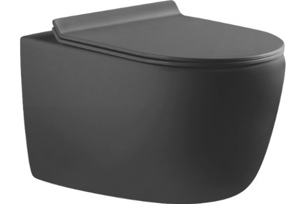 Комплект 3 в 1 инсталляция Geberit Duofix + Унитаз подвесной Aquanet Cetus-GW 287009 + кнопка хром в современном стиле