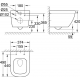 Комплект 3 в 1 инсталляция Geberit Duofix UP100 + Унитаз подвесной Grohe Euro Ceramic 39206000 + кнопка хром матовый в современном стиле