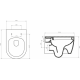 Комплект 3 в 1 инсталляция Geberit Duofix UP100 + Унитаз подвесной BelBagno Marino + кнопка хром матовый в современном стиле