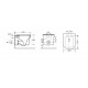 Комплект 3 в 1 инсталляция Geberit Duofix + Подвесной унитаз Cerutti Spa Marmolada aria CT7778 + кнопка белая в современном стиле