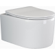 Комплект 3 в 1 инсталляция Geberit Duofix + Унитаз подвесной Ceramica Nova Moments CN3003 + кнопка белая в современном стиле