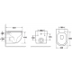 Комплект 3 в 1 инсталляция Geberit Duofix + Унитаз подвесной Owl 1975 Cirkel-H + кнопка белая в современном стиле