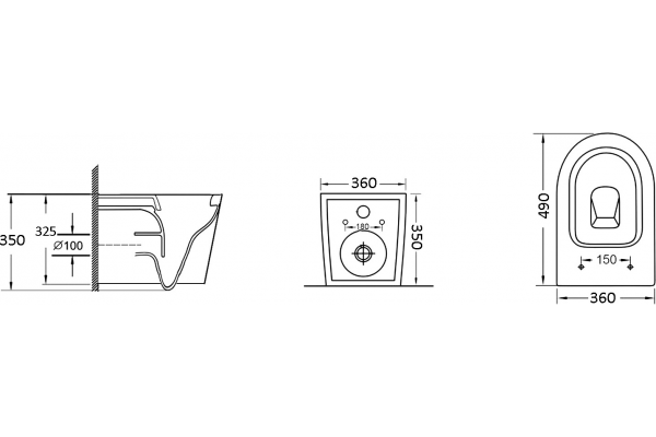 Комплект 3 в 1 инсталляция Geberit Duofix + Унитаз подвесной Grossman GR-4477S + кнопка белая в современном стиле
