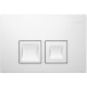 Комплект 3 в 1 инсталляция Geberit Duofix + Унитаз подвесной Ceramica Nova Metropol CN4002MB + кнопка белая в современном стиле