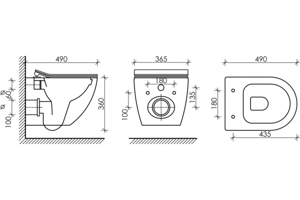 Комплект 3 в 1 инсталляция Geberit Duofix + Унитаз подвесной Ceramica Nova Metropol CN4002MB + кнопка белая в современном стиле