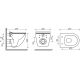 Комплект 3 в 1 инсталляция Geberit Duofix + Унитаз подвесной Ceramica Nova Metropol CN4002MB + кнопка белая в современном стиле