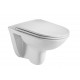 Комплект 3 в 1 инсталляция Geberit Duofix Delta + Подвесной унитаз WeltWasser Baarbach 004 GL-WT + кнопка хром в современном стиле