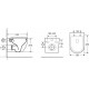 Комплект 3 в 1 инсталляция Geberit Duofix Delta + Унитаз подвесной Grossman GR-4451S + кнопка хром  в современном стиле