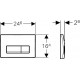 Кнопка смыва Geberit Delta 50 115.119.DW.1 черная механическая,  в стиле hi-tech