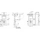 Система инсталляции для унитазов Geberit Duofix Delta Платтенбау 458.122.11.1 4 в 1 с кнопкой смыва, белая, 50x50x132 см
