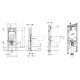 Система инсталляции для унитазов Geberit Sigma 8 111.796.00.1 бачок 3/6 л, 50x8x114 см