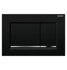 Кнопка смыва Geberit Sigma 30 115.883.KM.1 черная / хром механическая