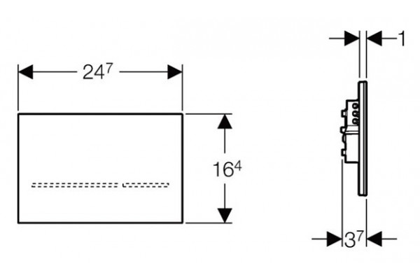 Кнопка смыва Geberit Sigma 80 116.090.SG.1 сенсорная