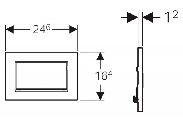 Кнопка смыва Geberit Sigma 30 115.893.KJ.1 белая / хром механическая