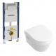 Комплект инсталляция Geberit Duofix + Villeroy & Boch Omnia Architectura + крышка 