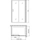 Душевой уголок Gemy Victoria S30191A-A75 120x75 см прямоугольный, двери раздвижные
