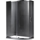 Душевой уголок Gemy Sunny Bay S28192 L 100x90 см прямоугольный-асимметричный, двери распашные