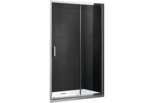Душевая дверь в нишу Gemy Victoria S30191A 120 см раздвижная, стекло прозрачное
