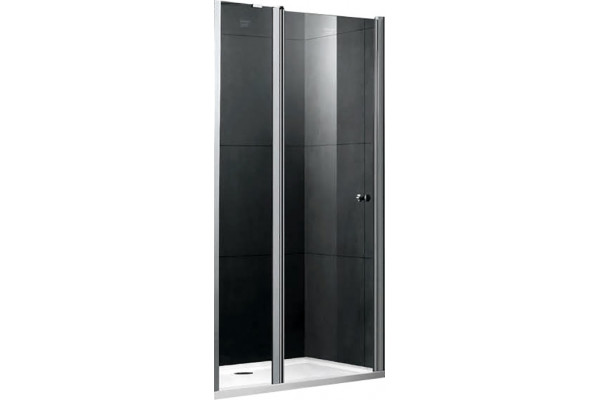 Душевая дверь в нишу Gemy New Rockcoco S03191A 100 см распашная, стекло прозрачное