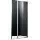Душевая дверь в нишу Gemy New Rockcoco S03191A 100 см распашная, стекло прозрачное