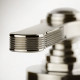 GESSI VENTI20 Смеситель для раковины настенный встраиваемый двухвентильный излив 201 мм. внешняя часть цвет Brass PVD 65091#710