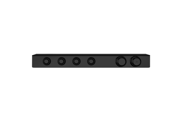 GESSI HI-FI ECLECTIC Смеситель для душа настенный встраиваемый термостатический с полкой с 4 запорными кнопками цвет Black XL 65256#299
